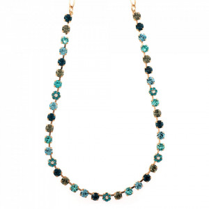 Colier placat cu Aur roz de 24K, cu cristale originale, Nightfall | 3008/1-1114RG