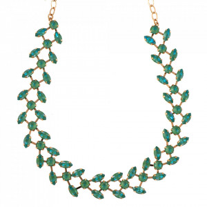 Colier placat cu Aur roz de 24K, cu cristale originale, Silky Sage DeLite | 3128/3-169169RG