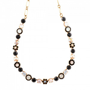 Colier placat cu Aur roz de 24K, cu cristale Swarovski, St. Martin - Caribbean Life | 3173/4-M87-3RG-Multicolor-6128