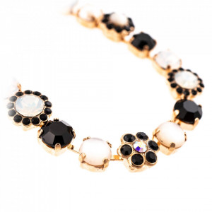 Colier placat cu Aur roz de 24K, cu cristale Swarovski, St. Martin - Caribbean Life | 3173/4-M87-3RG-Multicolor-6548