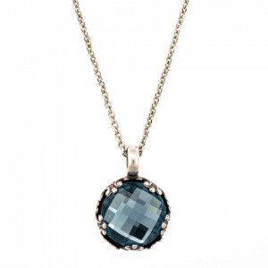 Pandantiv cu lant placat cu Argint 925, cu cristale originale, Nightfall | 5323/2-266ASP