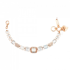 Bratara placata cu Aur roz de 24K, cu cristale originale, Forever | 4040/7-5087RG