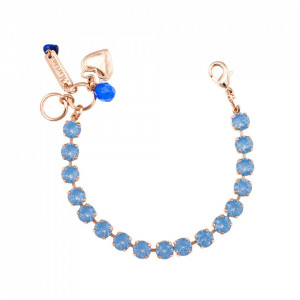 Bratara placata cu Aur roz de 24K, cu cristale originale, Spring Flowers | 4252-120120RG