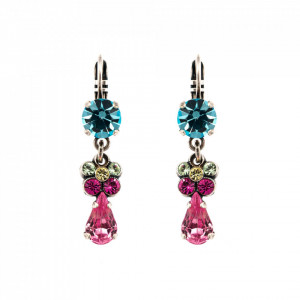 Cercei placati cu Argint 925, cu cristale originale, Spring Flowers | 1414-2141SP6