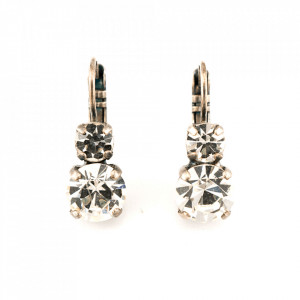 Cercei placati cu Argint 925, cu cristale Swarovski, On a Clear Day | 1190-001001SP6-Transparent-5409