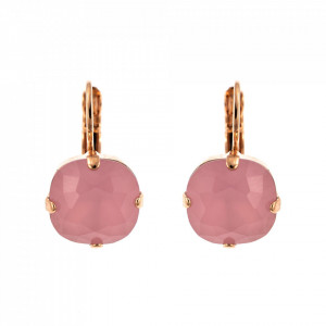 Cercei placati cu Aur roz de 24K, cu cristale Swarovski, Antigua | 1326/4-026RG6-Roz-5399