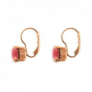 Cercei placati cu Aur roz de 24K, cu cristale Swarovski, Antigua | 1440-133RG6-Roz-6079
