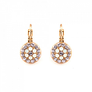 Cercei placati cu Aur roz de 24K, cu cristale originale, Elizabeth | 1416-M83371RG6