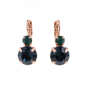 Cercei placati cu Aur roz de 24K, cu cristale originale, Julia | 1037-1316RG6