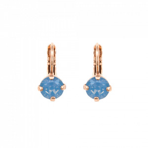 Cercei placati cu Aur roz de 24K, cu cristale originale, Spring Flowers | 1435-120RG6