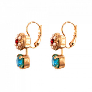 Cercei placati cu Aur roz de 24K, cu cristale originale, Take my Breath Away| 1044/5-1156RG6