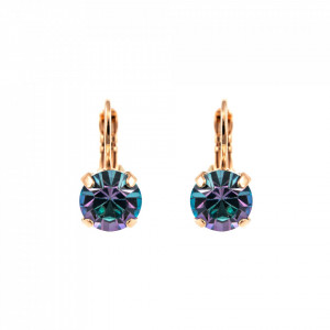Cercei placati cu Aur roz de 24K, cu cristale Swarovski, Bohemian Rhapsody | 1440-001VLRG6-Mov-5739