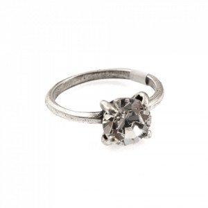 Inel placat cu Argint 925, cu cristale Swarovski, On a Clear Day | 7606-001SP-Transparent-7679
