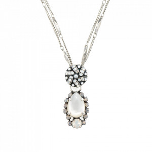 Pandantiv cu lant placat cu Argint 925, cu cristale originale, Forever | 5259-M5087SP
