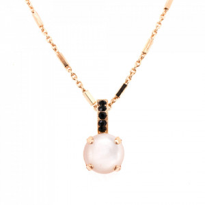 Pandantiv cu lant placat cu Aur roz de 24K, cu cristale originale, St. Martin - Caribbean Life | 5062-M1081RG