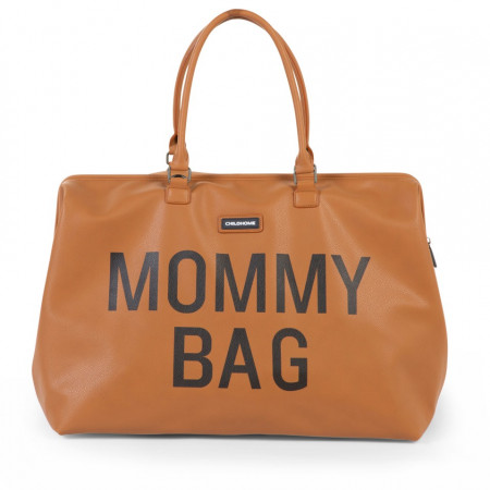 MOMMY BAG, LEATHERLOOK BROWN