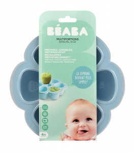 BEABA višenamenska silikonska posuda 6x150ml, windy blue
