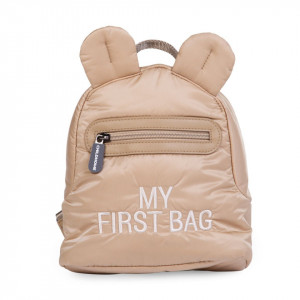 MY FIRST BAG, PUFFERED BEIGE