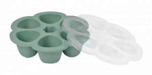 BEABA višenamenska silikonska posuda 6x150ml, sage green