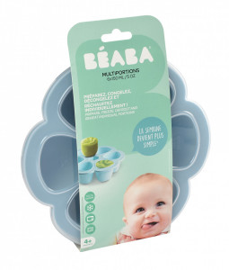 BEABA višenamenska silikonska posuda 6x150ml, windy blue