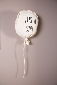 Balon od platna - It's A Girl - Zidna dekoracija - 35x26x8 Cm