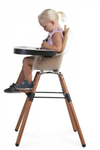 EVOLU 2 stolica - podesiva po visini (50-75 cm/*90 cm) - tamni natur, mat sedište