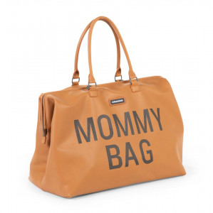 MOMMY BAG, LEATHERLOOK BROWN