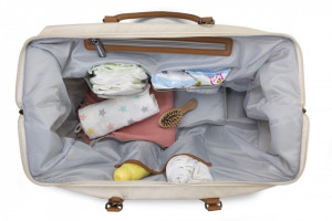 MOMMY BAG, OFF WHITE BLACK
