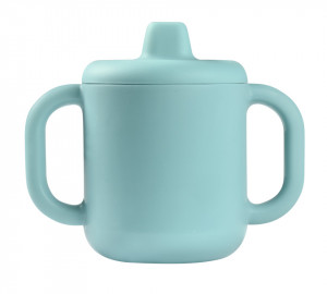 BEABA silikonska šolja za učenje 300 ml, blue