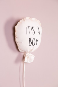 Balon od platna - It's A Boy- Zidna dekoracija - 35x26x8 Cm