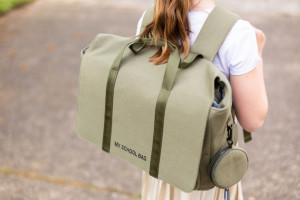 My School Bag - Canvas Khaki