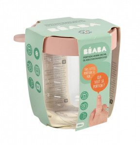 BEABA staklena posuda 250ml, old pink