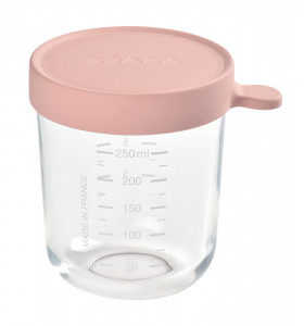 BEABA staklena posuda 250ml, old pink