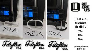 Testarea flexibilitatii si printabilitatii filamentelor flexibile de la Recreus Testarea flexibilitatii si printabilitatii filamentelor flexibile de la Recreus