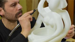 Cum printarea 3D accelerează munca unui sculptor figital (fizic si digital)