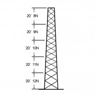 Rohn Ssv30m128 torres autosoportadas