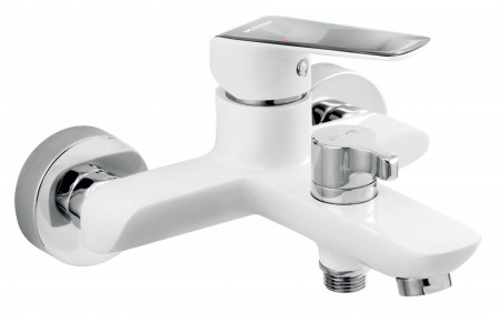 38020/1.1 Baterie perete cada-dus Ferro  Tina White/Chrome, alb crom 
