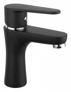 Baterie lavoar Ferro Algeo Black, negru-crom