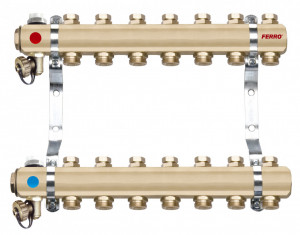 Distribuitor alama cu robineti 1”X3/4” Ferro RO