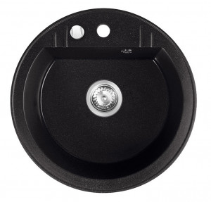 Chiuveta din granit Ferro Mezzo II 51cm, rotunda cu 1 cuva - diverse culori