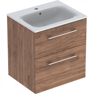 Set mobilier suspendat cu lavoar Geberit Selnova 60 cm, diverse culori