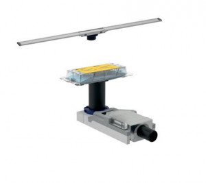 Set rigola de dus CleanLine, inaltime montaj sifon 9-22 cm si capac CleanLine20 lungime 30-90 cm, finisaj otel inoxidabil slefuit/lustruit
