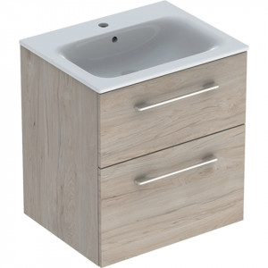 Set mobilier suspendat cu lavoar Geberit Selnova 60 cm, diverse culori