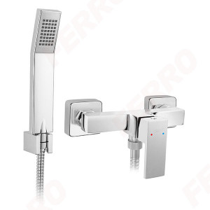 Baterie dus Ferro Zicco, set de dus inclus, crom