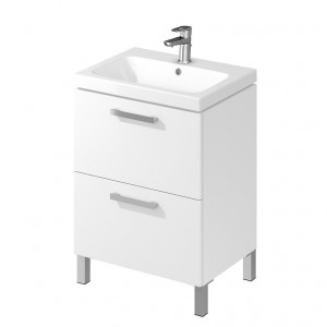 Set mobilier Melar cu lavoar 60 cm Colour Cersanit, Alb