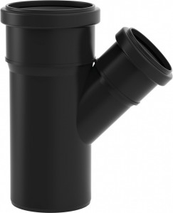 Ramificatie redusa Valsir Blackfire d110x50, 45grd