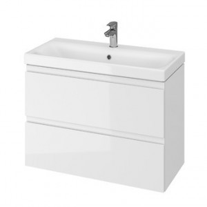 Set mobilier cu lavoar Cersanit Moduo Slim, 80 cm, DSM, diverse culori