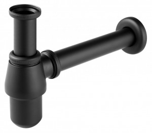 Sifon design pentru lavoar Ferro, negru