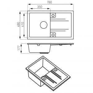 DRGM48-78 schita tehnica cu dimensiuni mezzo ii ferro 