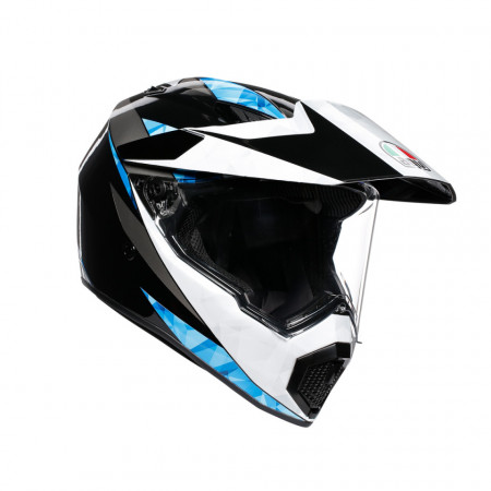 CASCĂ AGV AX9 E2205 MULTI MPLK ANTA II NORTH BLK/WHI/CYAN ML